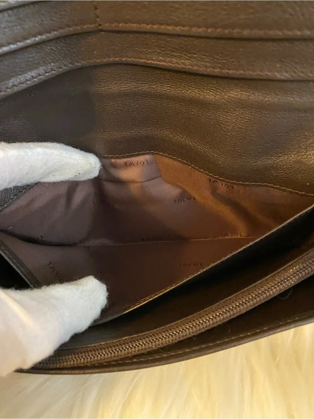 Loewe Yellow Leather Long Snap Wallet